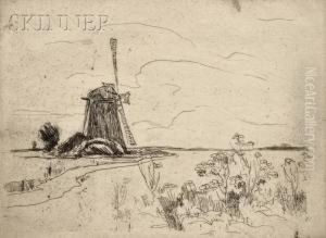 Mill In Holland by John Henry Twachtman