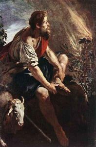 Moses before the Burning Bush by Domenico Feti