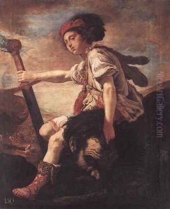 David with the Head of Goliath by Domenico Feti