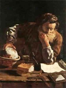 Portrait Of A Scholar by Domenico Feti