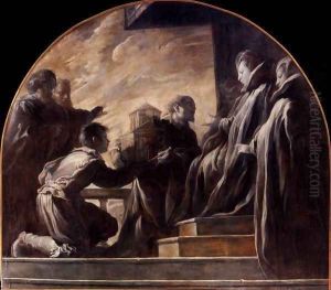 Margherita Gonzaga Receiving the Model of the Church of St Ursula