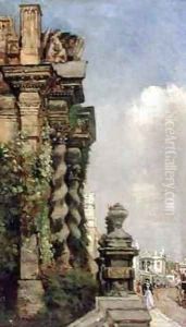 The University Church of St Marys with Queens College Oxford by John Fulleylove