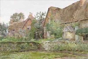 Thatched Cottages and Cottage Gardens by John Fulleylove