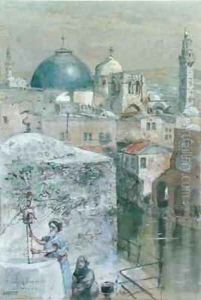 The Pool of Hezekiah in the Morning Light by John Fulleylove