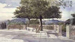 Terrace at Nice by John Fulleylove