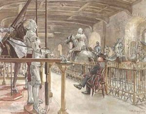 In the chamber of the White Tower, Tower of London by John Fulleylove
