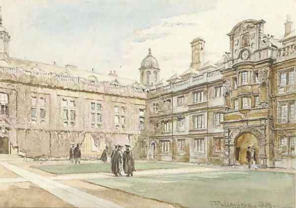 The quadrangle at Clare College, Cambridge - view 1