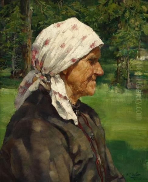 Old Tyrolean Woman - view 1
