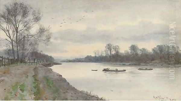 The Thames below Kew - view 1