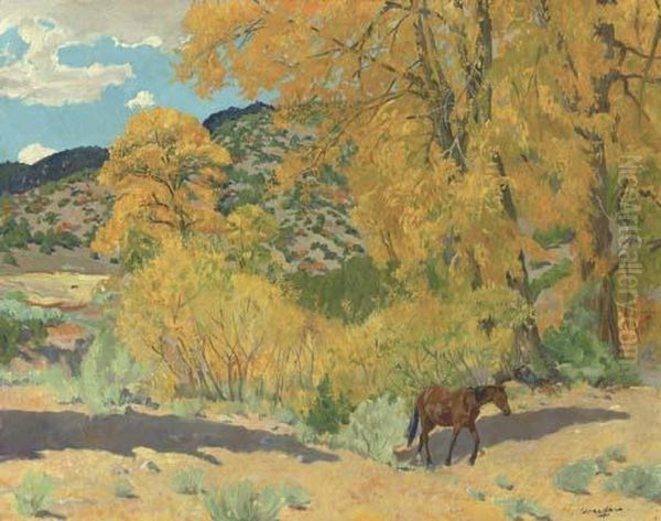 Autumn In Taos Canyon - view 1
