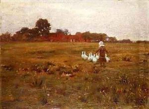 The Goose Girl by William Teulon Blandford Fletcher
