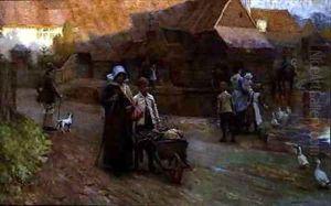 The Old Mill Surrey by William Teulon Blandford Fletcher