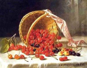 A Basket of Cherries 1868 by John Francis