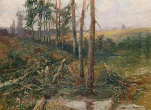A Forest Pond by Josef Ullmann