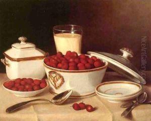 Strawberries and Cream 1875 by John Francis