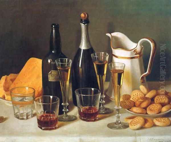 Still Life Cognac and Biscuits 1850 - view 1