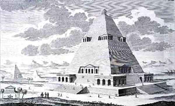 A Pyramid outside Thebes Egypt - view 1