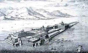 Borromeo Palace on LIsola Bella Lake Maggiore Italy by Johann Bernhard Fischer von Erlach