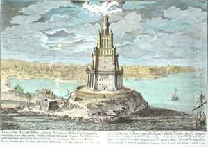 Lighthouse at Alexandria by Johann Bernhard Fischer von Erlach