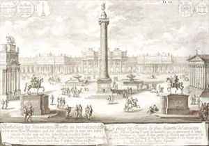 Trajans Square Rome by Johann Bernhard Fischer von Erlach