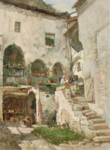 Innenhof In Der Wachau by Paul Unbereit