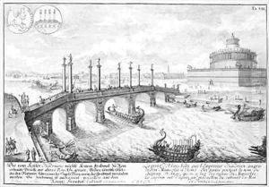 Bridge of Aelius and Hadrians Mausoleum Castel SantAngelo Rome