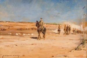 Salida De La Caballeria by Marcelino Unceta Y Lopez
