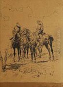 Oficiales De Artilleria Montada by Marcelino Unceta Y Lopez