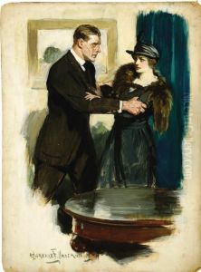 Man Grabbing Woman's Arm,
Hearst's Magazine by Clarence Frederick Underwood