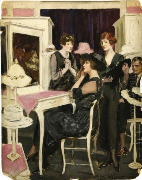 Women In A Hat Shop - view 1