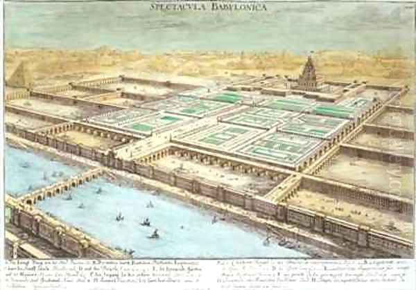 View of Ancient Babylon showing the Hanging Gardens and the Temple of Jupiter Belus 2 - view 1
