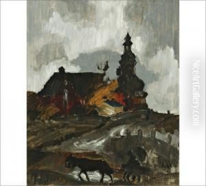 Carriage On Way To The Church by Ragnar Ungern