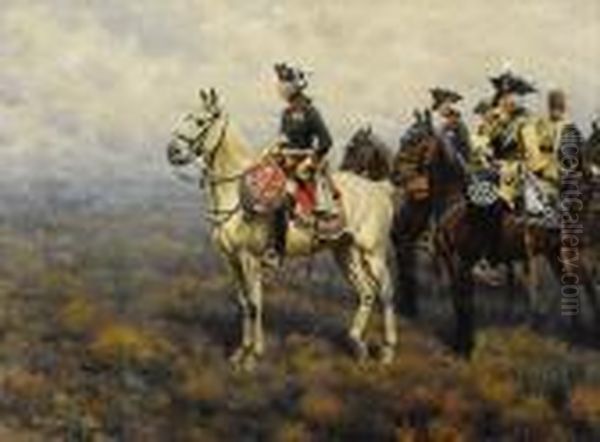 Frederick The Great Surveying The Field Of Battle - view 1