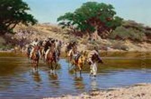 Attraversamento Del Fiume by Hugo Ungewitter