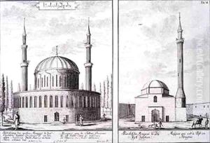View of a Mosque in Bursa and a Mosque in Hungary View of a Mosque in Bursa and a Mosque in Hungary
