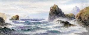 Kynance Cove, The Lizard, Cornwall by John Clarkson Uren