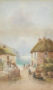 A Fishing Village by John Clarkson Uren