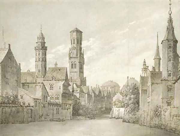 Two views of Bruges, Belgium - view 1