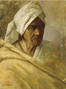 Ritratto Maschile Con Turbante by Stefano Ussi