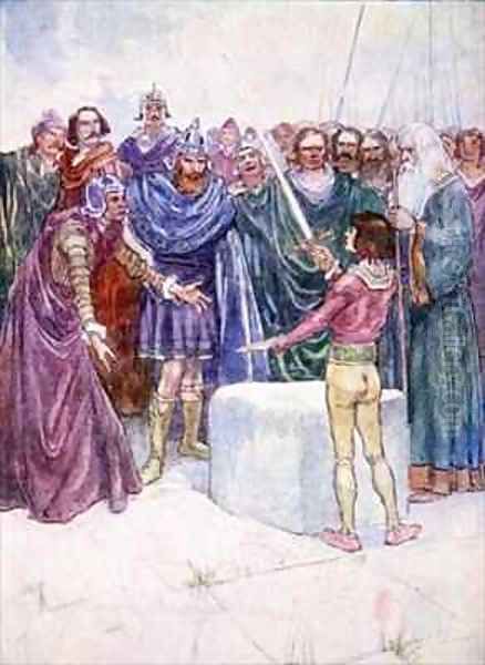 He stood there holding the Magic sword in his hand - view 1