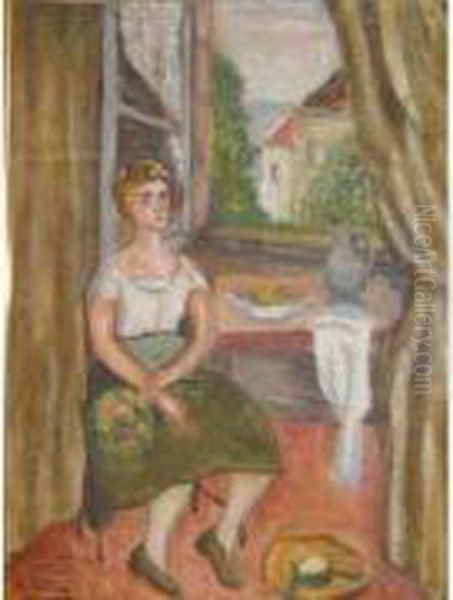Portrait Presume De Suzanne Valadon A La Fenetre - view 1