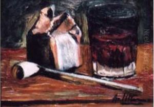 Nature Morte A La Pipe Et Au Verre Nature Morte A La Pipe Et Au Verre