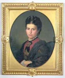 Portrait of Emilia Sampieri by Alessandro Franchi