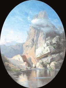 Scorcio Del Vesuvio - Veduta Di Amalfi by Cesare Uva