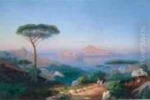 Veduta Di Capri by Cesare Uva
