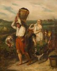 The Grape Harvesters by Thomas Uwins