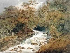 A Mountain Stream by Francois Louis Thomas Francia