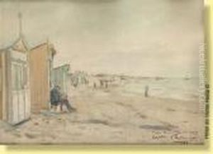 Lecture En Bord De Mer by Victor Uytterschaut