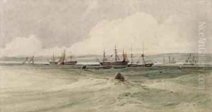 View of Sheerness by Francois Louis Thomas Francia