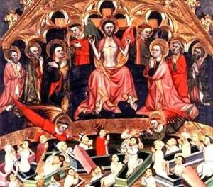 The Last Judgement from The Altarpiece at the old church of Sant Salvador dAlbatarrec at Lleida by Jaime Ferrer II